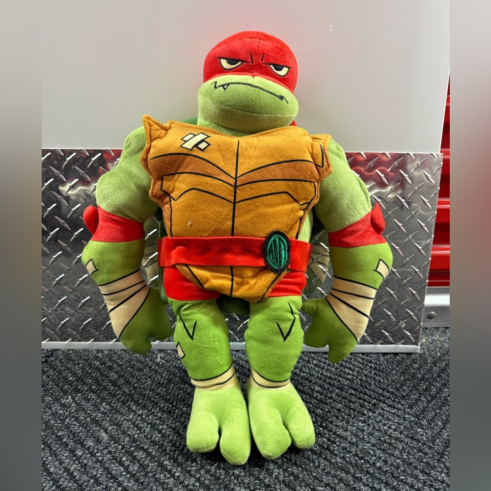 Green and Red Ninja Turtle Plush Toy